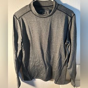 Mens Longsleeve Amazon Grey Compression Shirt (Size L)